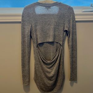 Aritzia open back long sleeve top